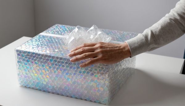 Le papier bulle protège les objets fragiles.
