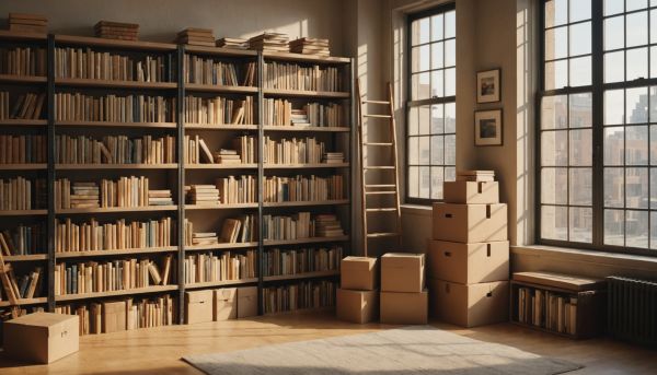 Trouver des boîtes solides pour les livres.